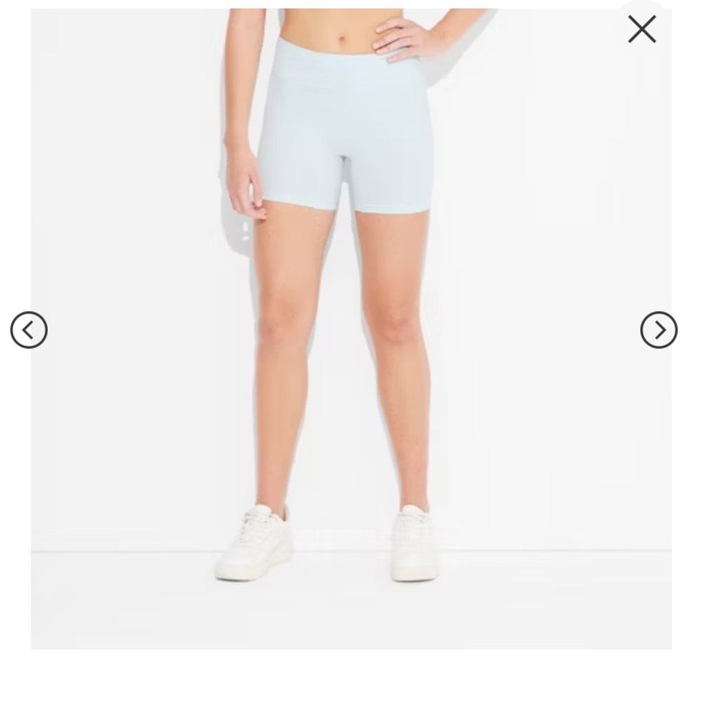 Wild Fable size Small baby blue ribbed bike shorts. {1093}